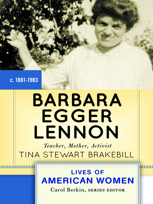 Title details for Barbara Egger Lennon by Tina Stewart Brakebill - Available